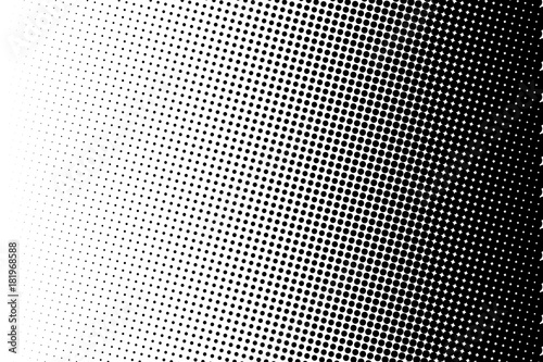 Halftone background. Comic dotted pattern. Pop art style. Backdrop with circles, dots, rounds design element Black, white color.  photo