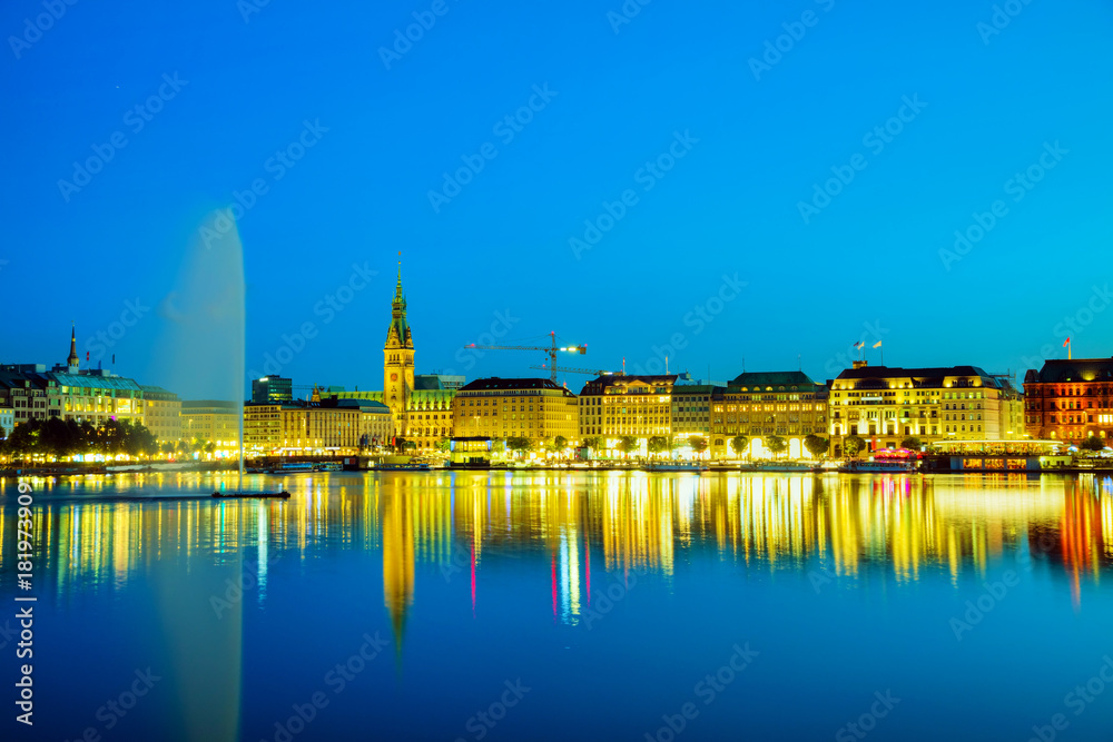 Cityscape of Hamburg, Germany