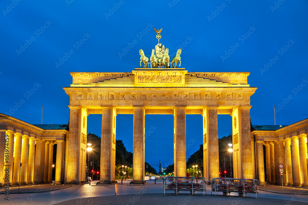 Brandenburg gate in Berlin, Germany