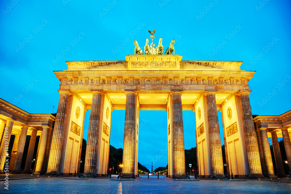 Brandenburg gate in Berlin, Germany
