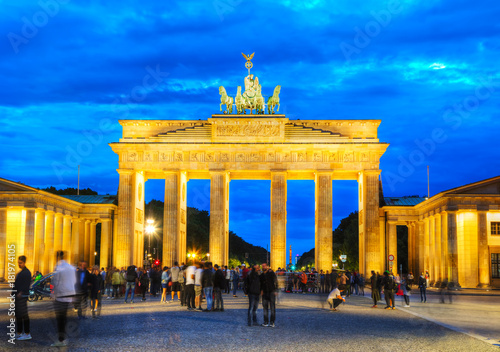 Obraz na płótnie Brandenburg gate in Berlin, Germany w salonie
