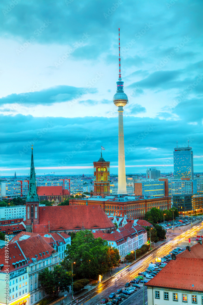 Aerial overview of Berlin