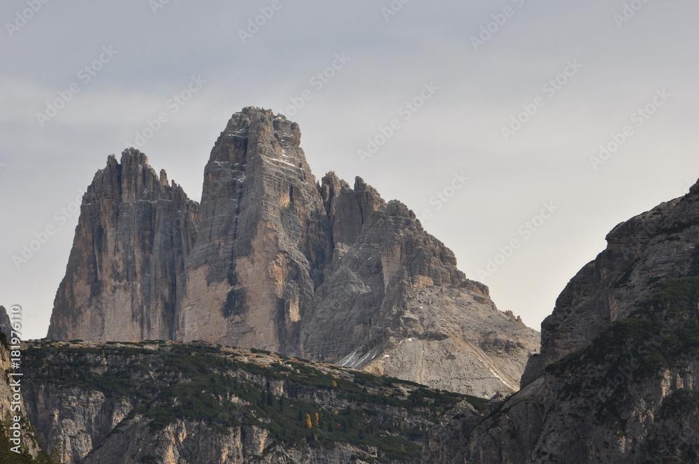 Fototapeta premium Drei Zinnen im Herbst, Tre Cime