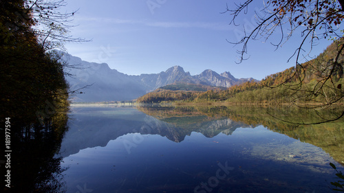 Εκτύπωση καμβά Almsee, Grünau im Almtal im Herbst