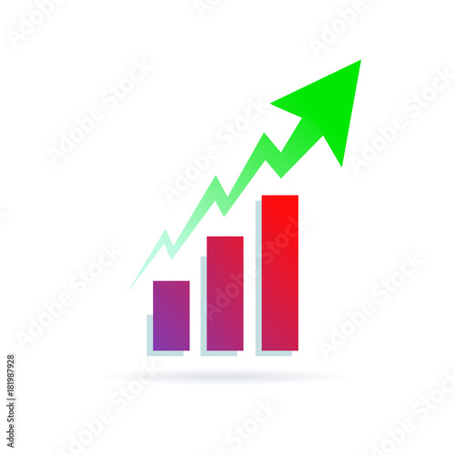 Growth on a dioragram icon Free Download Growth on a dioragram icon - GFXLoad