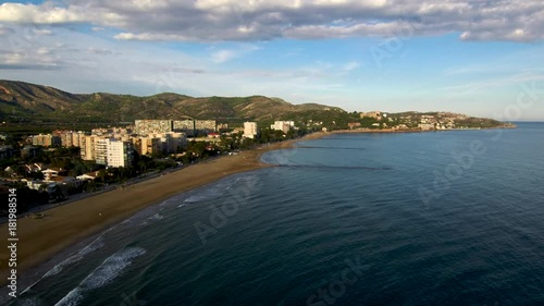 Benicassim ( Castellon) desde el aire. Video areo con Drone photo