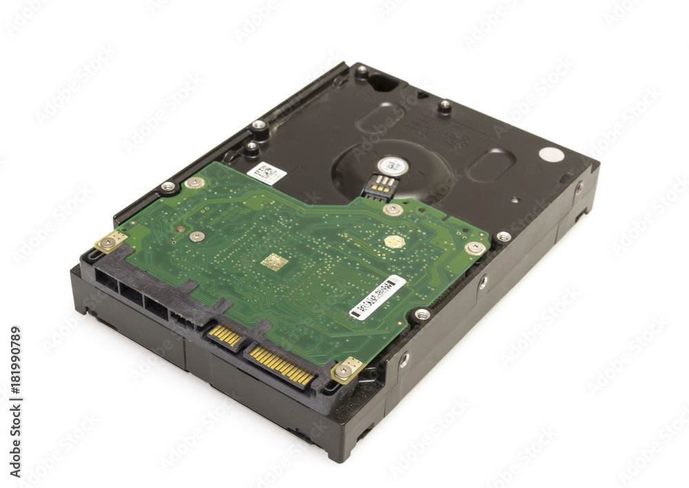 Hard disk drive HDD isolated on white background Hard disk drive HDD isolated on white background
