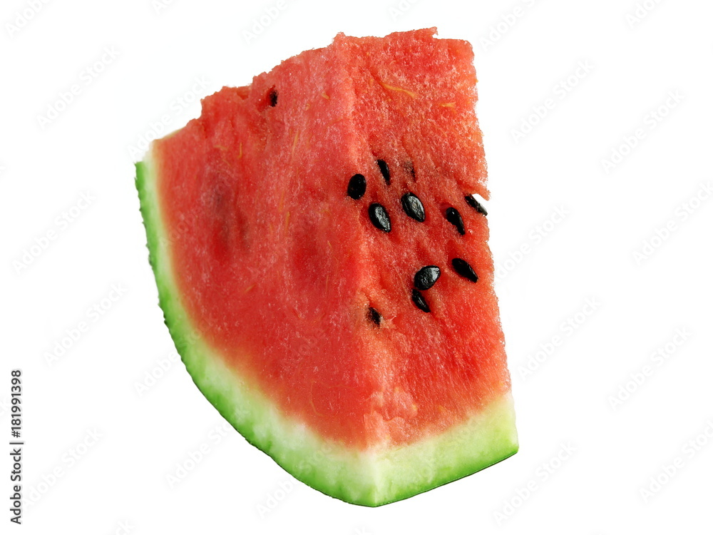 Sliced ripe watermelon isolated on white background Sliced ripe watermelon isolated on white background