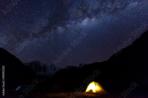 Milky Way over Cordillera Huayhuash 