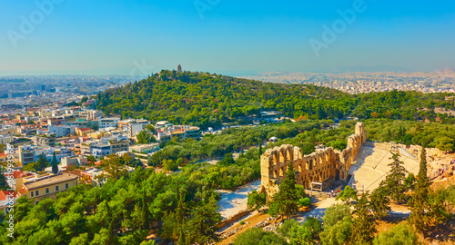 Fototapeta Naklejka Na Ścianę i Meble -  Panoramic view of Athens