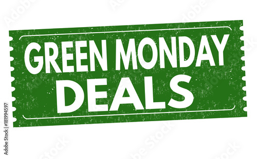 Green monday deals grunge rubber stamp