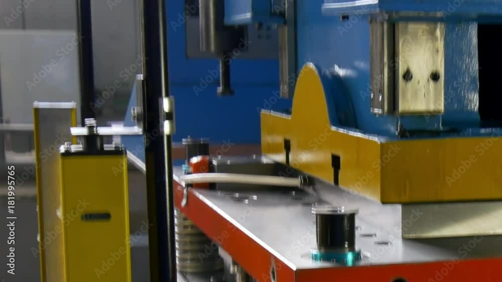 Cutting holes perforation stamping of metal sheets on industrial CNC machine. Automation of work. Refrigeration and ventilation equipment and air conditioners. Modern technologies. Cutting holes perforation stamping of metal sheets on industrial CNC machine. Automation of work. Refrigeration and ventilation equipment and air conditioners. Modern technologies.