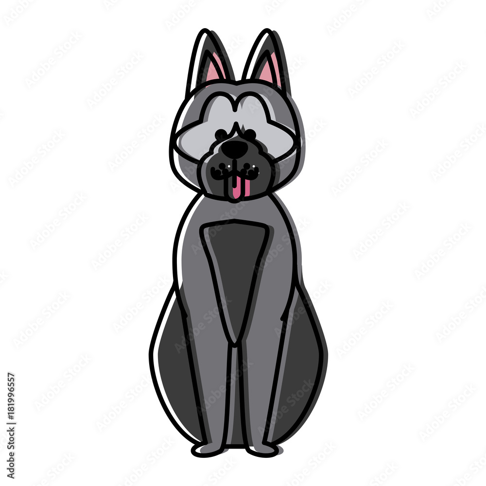 Fototapeta premium Cute dog cartoon