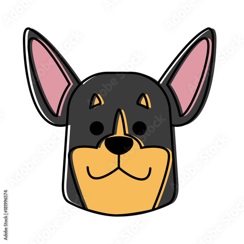 Dog head cartoon © Jemastock