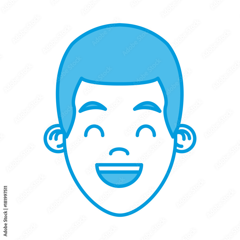Boy smiling cartoon Boy smiling cartoon