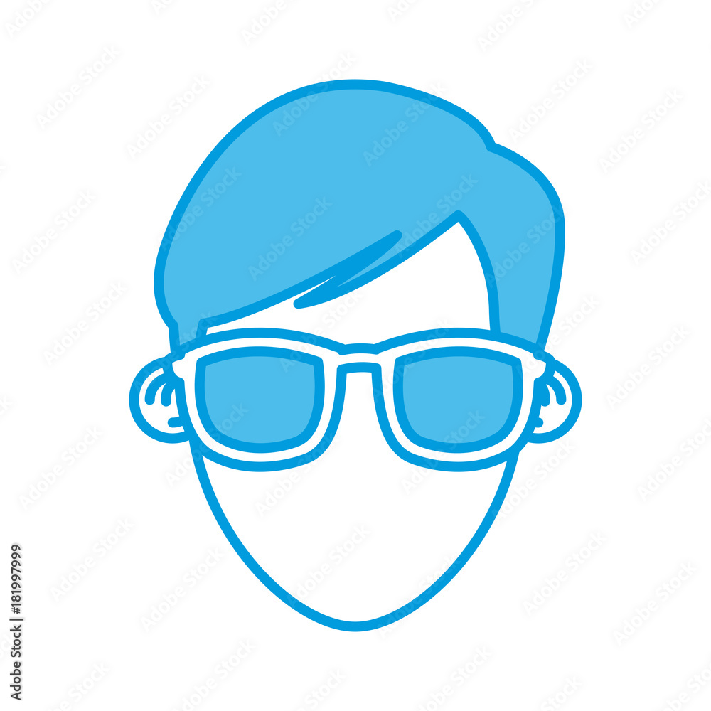 Man with sunglasses icon vector illustration graphic design Man with sunglasses icon vector illustration graphic design