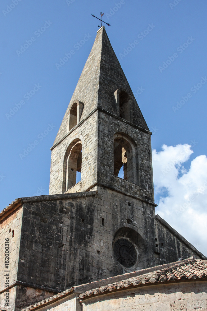 Bell Tower in a Medieval French Abbey