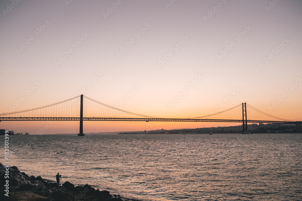 Bridge of 25 de Abril in Lisbon