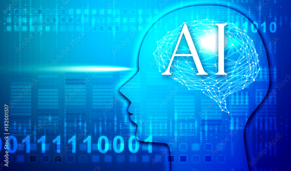 イラスト素材 インスピレーション人工知能ブルー Ai Stock Illustration Adobe Stock