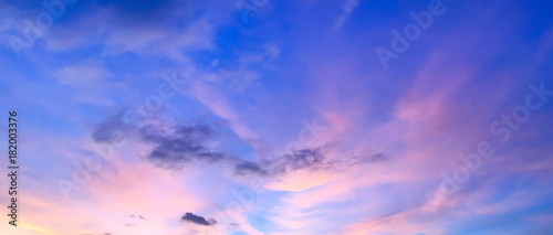 Cloudy Sky at Sunset