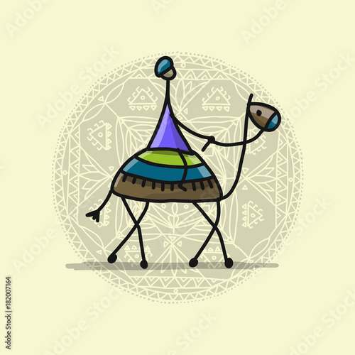 Camel  sketch for your design