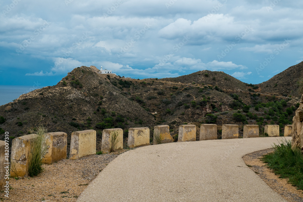 Fototapeta premium Road over Altea bay