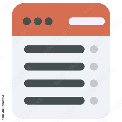 web list icon