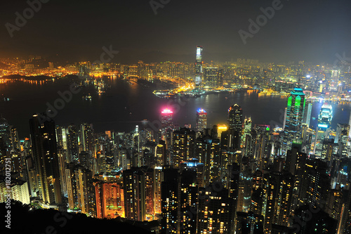 Hong Kong Cityscape at Night © karinkamon