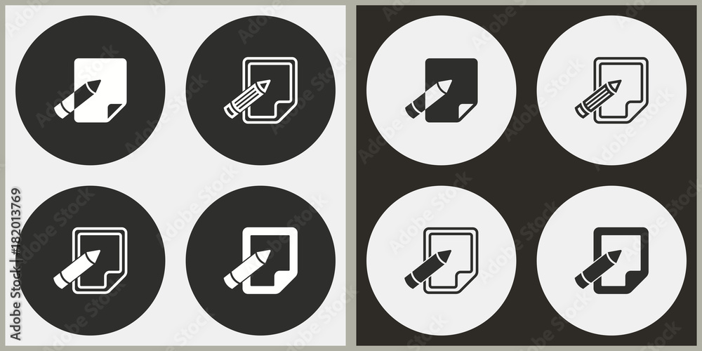 Notepad - vector icon. Notepad - vector icon.