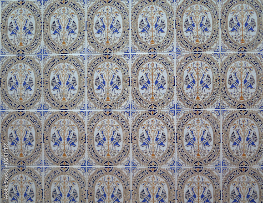 Front wall tiles in Andalusian Village