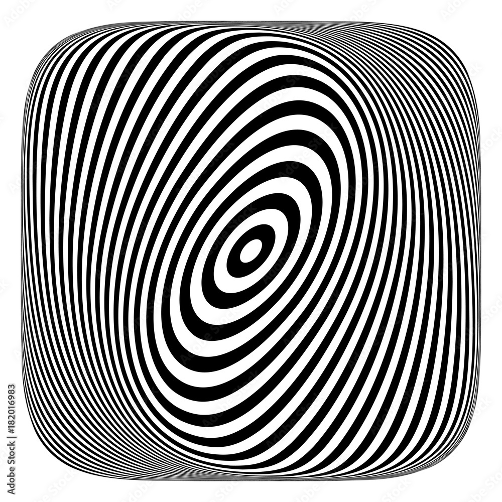 Abstract op art design element. Abstract op art design element.