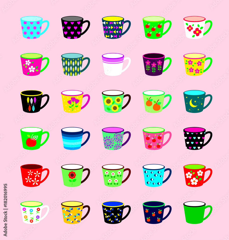 beautiful cup vector