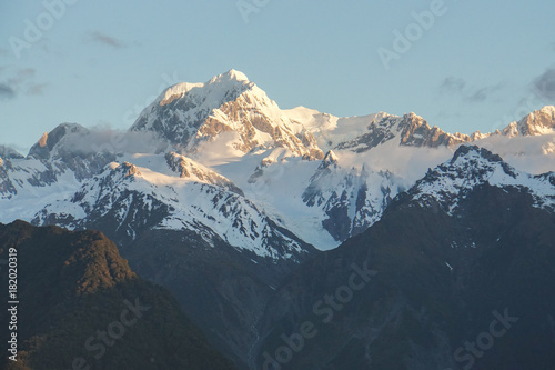 close up snow on the mountain peak