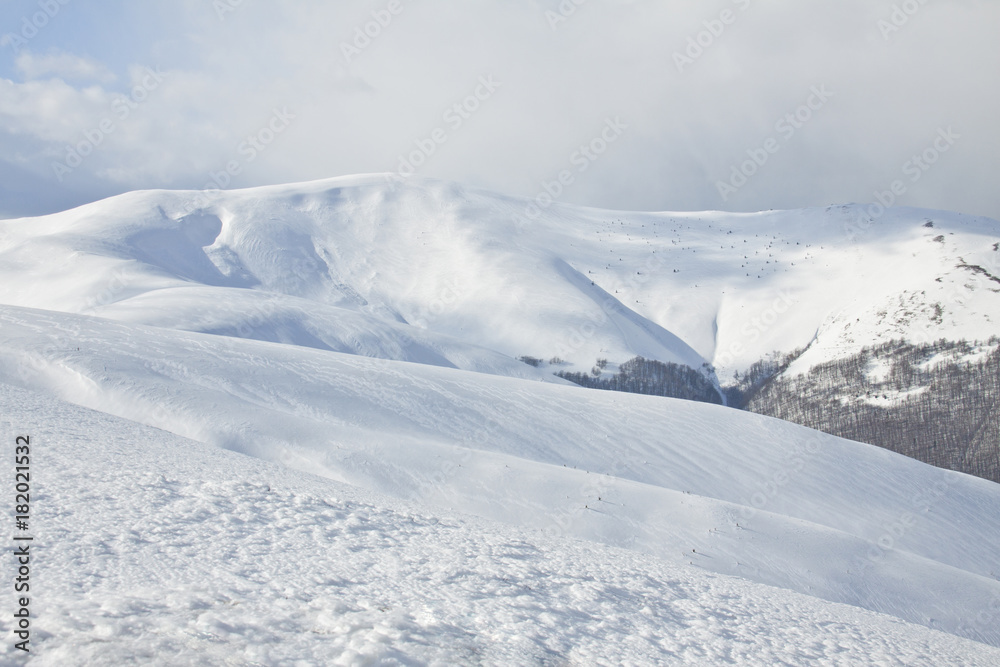 ountain landscape. Panorama of Snow Mountain ountain landscape. Panorama of Snow Mountain