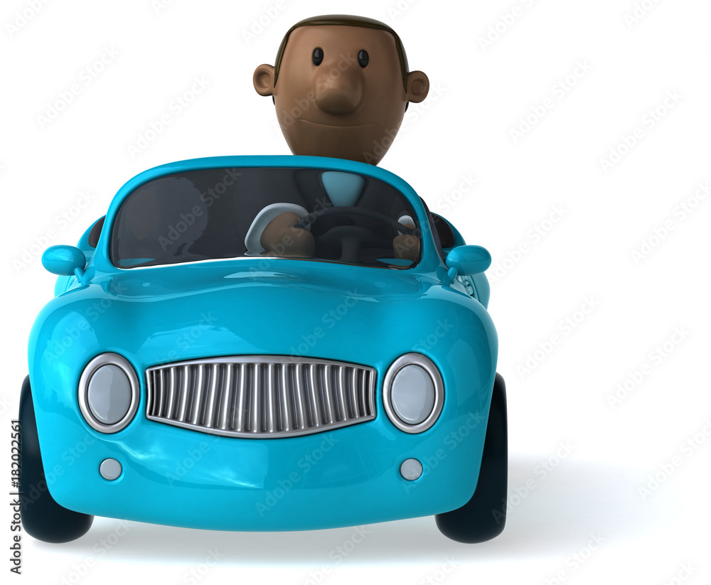 Fun business man - 3D Illustration Fun business man - 3D Illustration
