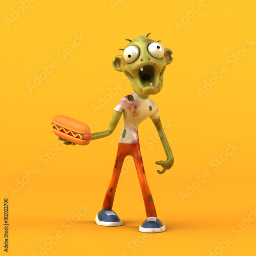 Fun zombie - 3D Illustration