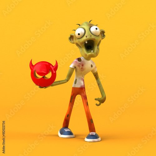 Fun zombie - 3D Illustration