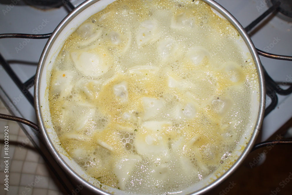 dumplings are boiled in the fluidized bed dumplings are boiled in the fluidized bed