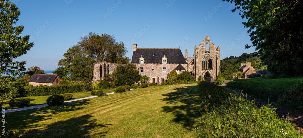Obraz premium The abbey of Beauport, Paimpol, Brittany France
