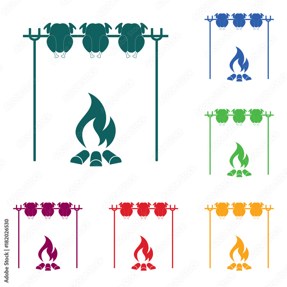 Grilled chicken icon Grilled chicken icon