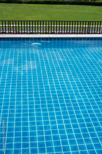 blue swimming pool