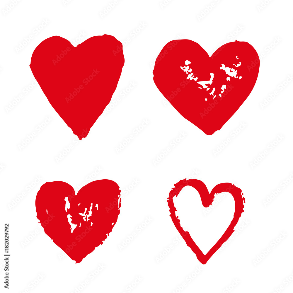 heart hand draw icon heart hand draw icon