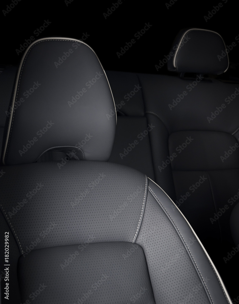 Fototapeta premium Part of leather car seat details