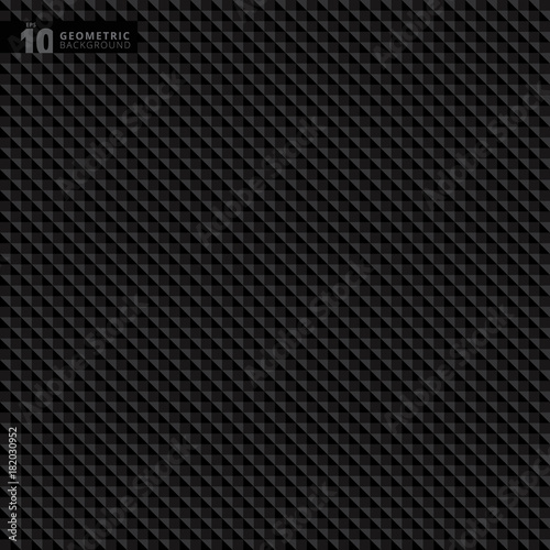 Abstract geometric triangle black pattern background texture