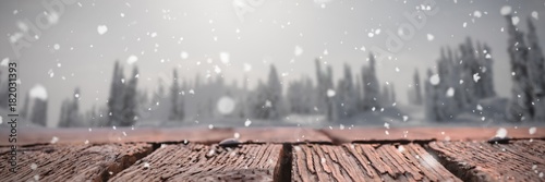 Composite image of snow falling