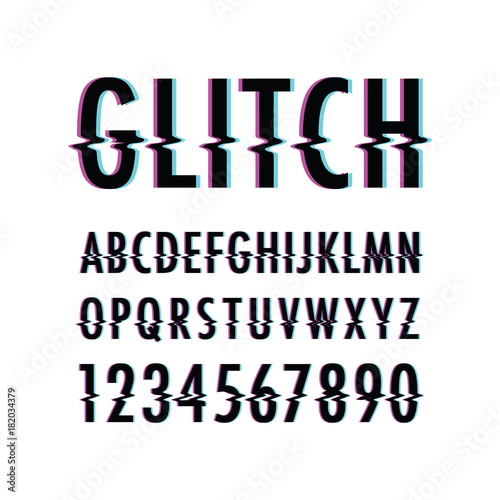 glitch text background