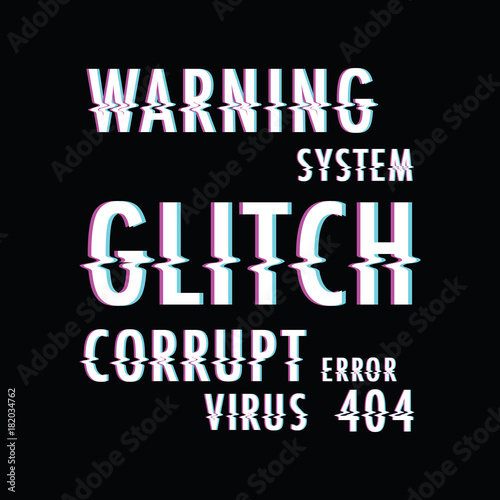 glitch text background