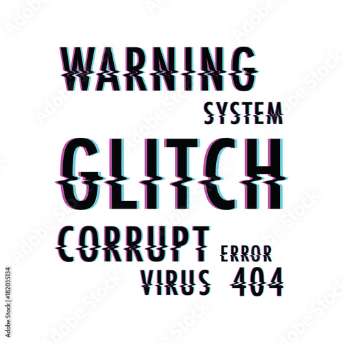 glitch text background