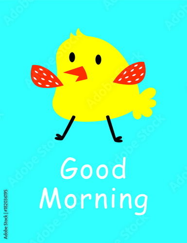 little chicken good morning greeting
