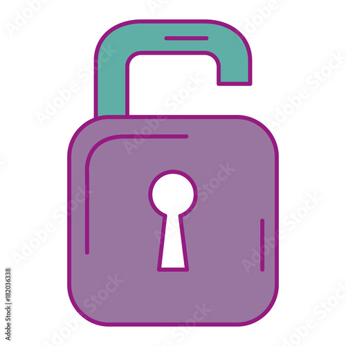 safe secure padlock icon vector illustration design